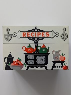Vintage Stylecraft metal recipe box, No. 805